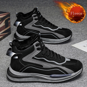 SFS – chaussures chaudes en polaire pour hommes, baskets polyvalentes pour jeunes, chaussures de sport à plateforme haute, décontractées - Product Image 1