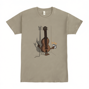 T-shirt Guitare Électrique Unisexe Taille Adulte Moyenne Cadeau pour Amateurs de Musique - Product Image 2