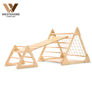 Gimnasio <span class=keywords><strong>de</strong></span> Escalada <span class=keywords><strong>de</strong></span> <span class=keywords><strong>Madera</strong></span> para Niños, Triángulo <span class=keywords><strong>Pikler</strong></span> Montessori, Estructura <span class=keywords><strong>de</strong></span> Juego Interior para Preescolar, Actividad <span class=keywords><strong>de</strong></span> Escalada para Niños Pequeños - Product Image 3
