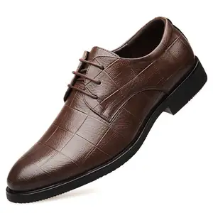 Chaussures d'affaires à bas prix en cuir synthétique pour hommes chaussures décontractées bon marché pour hommes