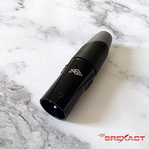 Conectores XLR de 3 Pines Macho de Alta Calidad SVP555V-BK, Carcasa de Aleación de Zinc, Pines Plateados en Cobre, 125V 15A, para Uso en Audio/Video - Product Image 2