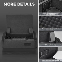 Coffre-fort intelligent XBT pour tiroir de meuble, en métal, avec accès par empreinte digitale, antivol, dissimulé, pour armoire ou chevet, doté de technologie intelligente
