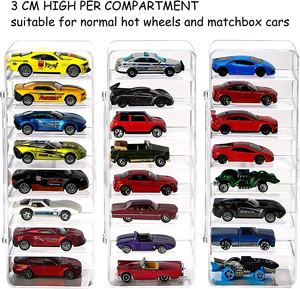 24 Toy <strong>Cars</strong> Display Case Compatible with Hot Wheels <strong>Matchbox</strong> <strong>Cars</strong> Clear Acrylic Display Case for Hot Wheels - Product Image 2