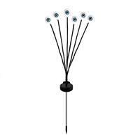 Lampe LED solaire de globe oculaire d'horreur d'Halloween étanche IP65 du fabricant, lampe de globe oculaire oscillante de petite taille pour pelouse et jardin