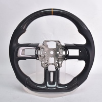 Volant de voiture en fibre de carbone véritable en stock pour Ford Mustang GT S550 Shelby GT500 GT350 Accessoires de voiture