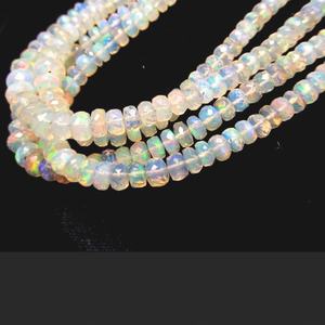 Collier avec pendentif en opale éthiopienne naturelle facettée, argent sterling 925 plaqué or rose, bijoux de fiançailles, de mariage et de fête - Product Image 5