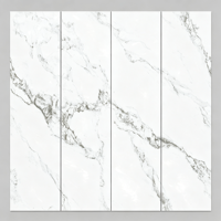 Carrelage mural en porcelaine brillant 800x2600x9mm, imitation brique, blanc ordinaire, grade C, pour décoration murale intérieure de salon