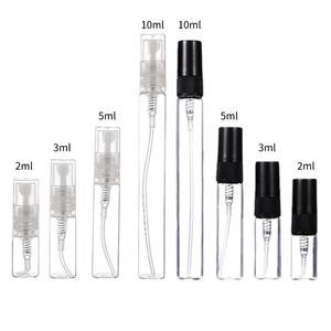 Prix d'usine, vente en gros, flacons de parfum en verre miniatures rechargeables transparents et bon marché de 2 ml, 3 ml, 5 ml, 10 ml avec pulvérisateur à pompe doré - Product Image 3