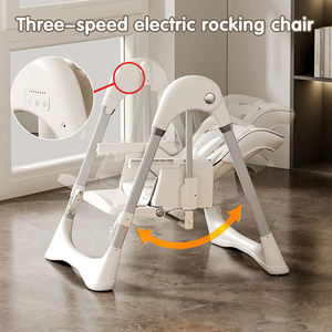 Chaise haute pour bébé multifonctionnelle, chaise haute électrique à bascule pour bébé, chaise haute 3 en 1 - Product Image 2