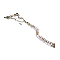 Prix d'usine ING, tuyau d'échappement en acier inoxydable, silencieux, valve, catback pour BMW E90 335i N54 avec tuyaux d'échappement de voiture de haute qualité