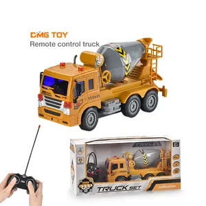 New type multifunctional creative remote control engineering vehicle excavation sprinkler mixing truck rc toys