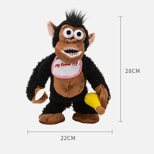 Regali di Compleanno per Bambini Economici Scimmia di Peluche Giocattolo Elettrico Morbido Cartone Animato Animale Imbottito Giocattoli Educativi Elettronici in Peluche - Product Image 5