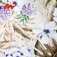 Tissu en polyester et élasthanne tissé imprimé extensible 4 directions 100D, doux et respirant, à motif floral personnalisé, pour robes et chemisiers pour femmes