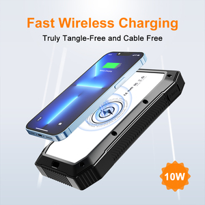 ES980S Power Bank Solare da 20000mAh con Ricarica Wireless e Display LED, Caricabatterie <span class=keywords><strong>Portatile</strong></span> per Esterni per <span class=keywords><strong>Smartphone</strong></span> - Product Image 2