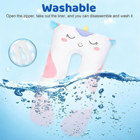 Oreillers longs en peluche en forme de U personnalisés de 47x23 pouces, oreiller géant en peluche licorne pour dormir, cadeau pour garçons et filles