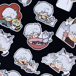 Custom Waterproof Adhesive Vinyl Die Cut Transparent <b>Stickers</b> with Custom Color MOQ 100pcs for Gift & Craft-OEM/ODM Available - Product Image 1