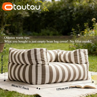 Housse de pouf d'extérieur OTAUTAU pour jardin, piscine, plage, canapé, fauteuil SF493 – Sans rembourrage, à acheter séparément