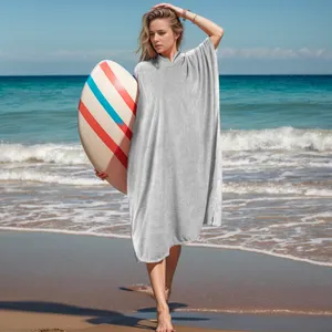 eco-friendly wholesale custom printing microfiber kids hooded poncho beach towel baby kids towel with hood