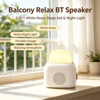 Haut-parleur créatif à bruit blanc pour V5.3, sortie 3W, veilleuse multifonctionnelle, minuterie, batterie 1200mAh, contrôle par application, aide au sommeil