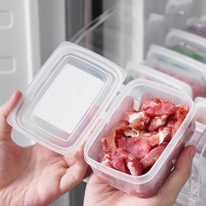 Organizador hermético de cocina de plástico, caja de almacenamiento con tapas, refrigerador, fruta, carne, compartimento, fiambrera, contenedores de almacenamiento - Product Image 5