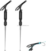 Alat Pancing Baja Tahan Karat HT 13g/17cm Sheep Horn Blind Poke Hook Extractor Penghilang Kail Ikan Mudah