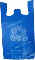 Sacs en plastique pour supermarché en HDPE refermables, sacs de transport, sacs de shopping en gros