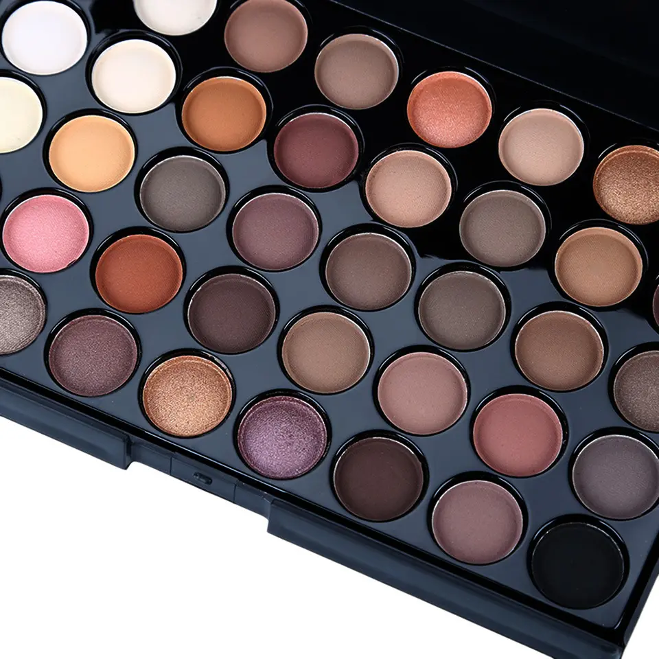 Makeup Wholesale 40 Colors Long Lasting Vegan Makeup Pearl Shimmer High pigment New Arrival Customizable Eyeshadow Palette