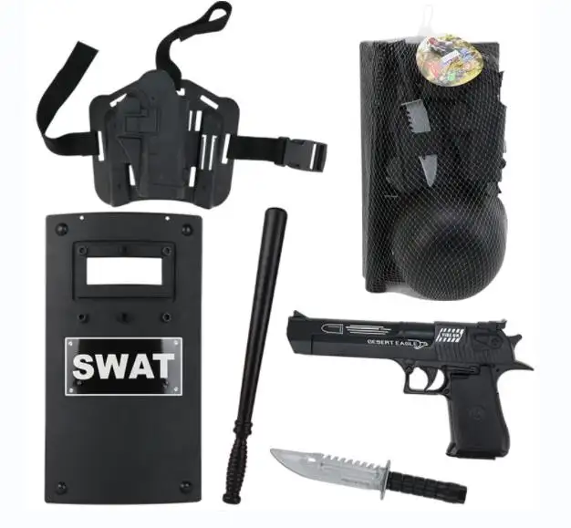 Для детей, партия из 5 пар игрушки полиции SWAT игровой набор larceny оборудование для детских площадок комплект имитация полиции ролевые игры костюм игрушки