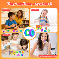 Produit Tendance 2026 Nouveautés Bague Fidget Spinner 6, 12 ou 18 pièces par lot Jouet Sensoriel Anti-Stress Rotatif en Silicone pour l'Autisme