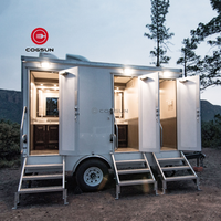 Nouveau design de salle de bains, remorque, caravane, toilettes portables mobiles, toilettes extérieures à vendre