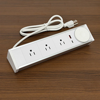 Multifunktionale 4-fach AC-Steckdose mit Dual USB A+C US 35W PD Schnellladestation US-Stecker-Standard Desktop-Klemmsteckdose Mehrfachsteckdose