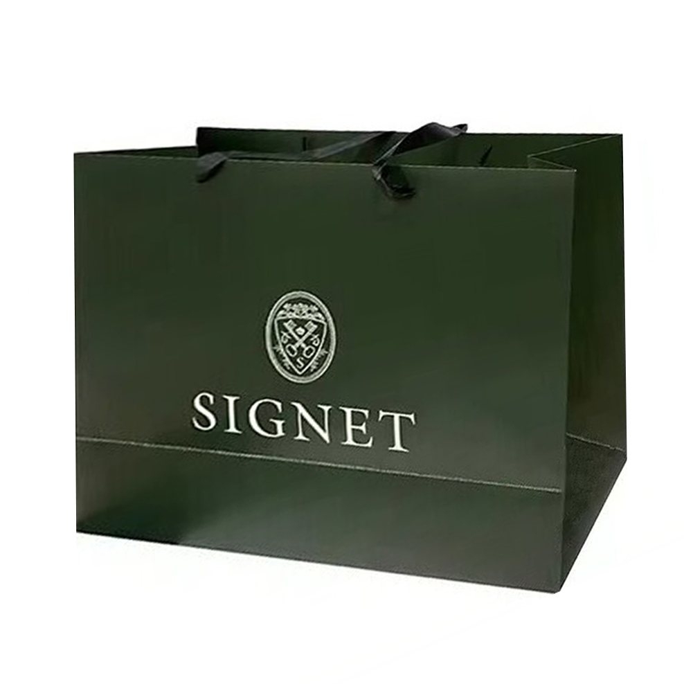 Wholesale Custom Printed Brand Logo Design Promotion Luxury Clothing Retail Gift Shopping Jewellery Paper Bag With Handle