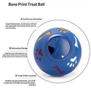 ของเล่นลูกบอลสำหรับสุนัขแบบใหม่ ของเล่นจ่ายอาหารสุนัขแบบอินเทอร์แอคทีฟ ของเล่นยางนิ่มรักษ์โลกสำหรับสัตว์เลี้ยง ของเล่นให้อาหารสุนัขแบบช้า - Product Image 5