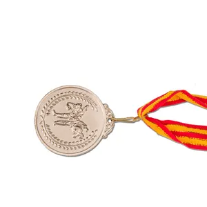 Aleación de Zinc de alta calidad deporte personalizado Circular Taekwondo medalla