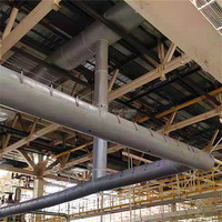 Conduit CVC carré de conception industrielle pour les zones de travail Machine agricole Climatiseur Tissu flexible Conduit Hôpitaux Gymnases