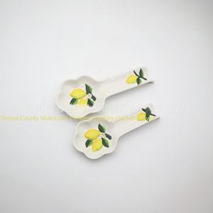 Plato de Aperitivos con Compartimentos, Diseño Creativo de Frutas, Estilo Europeo, Pintado a Mano en 3D con Motivos de Limón, Ideal <span class=keywords><strong>para</strong></span> Hoteles - Product Image 2