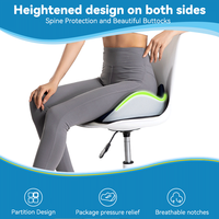Coussin de siège ergonomique en mousse à mémoire de forme pour voiture, personnalisé OEM, pour soulager la douleur du coccyx et la pression