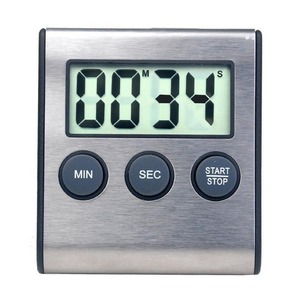 LCD Digital Plastic Kitchen Countdown Timer Stopwatch Alarm <strong>Clock</strong> with IP65 Rating Practical Cooking Timer <strong>DIY</strong> Standing Design - Product Image 1