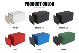 Torson 100 + Boîte de pont en cuir PU de qualité supérieure avec couvercle <span class=keywords><strong>Dragon</strong></span> Shield pour le stockage de cartes à collectionner <span class=keywords><strong>Magic</strong></span> <span class=keywords><strong>Gathering</strong></span> pour jouer aux cartes - Product Image 6