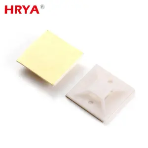 Professional HYA-20 Model Nylon Cable Tie Mount Self-Adhesive Base for Different Types of Cable Management