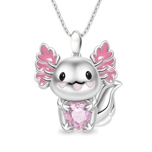 Collier pendentif salamandre à grandes oreilles volantes électroplaqué, motif dessin animé, tendance, nouveau, best-seller transfrontalier - Product Image 3