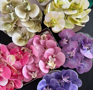 Flor Artificial de Phalaenopsis Hecha a Mano para Ceremonias, Decoración de Cabeza de Seda de Alta Calidad, Wind Lu Fu, Día de San Valentín - Product Image 6