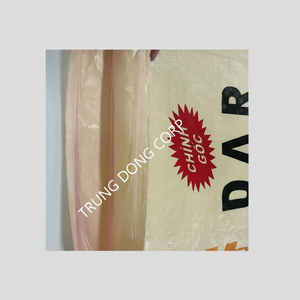 Bolsas tejidas de PP de tamaño personalizado con revestimiento de PE hechas en Vietnam mango de impresión flexográfica alimentación para fertilizante arroz comida harina calidad de exportación - Product Image 1