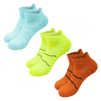 Chaussettes de sport unisexes à séchage rapide, 3 paires, ODM, courtes, haute élasticité, pour la course à pied, pour femmes et hommes