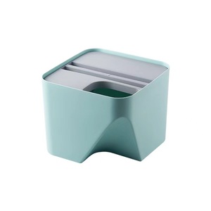 Custom Logo Plastic Trash Can Classified Stackable Trash Bin Pp Dustbin With Lid