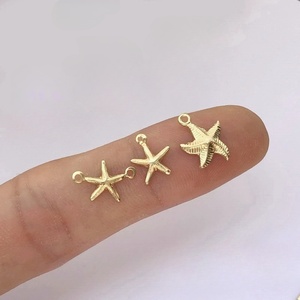 14 Karat Gold gefüllt Ocean Series Anhänger Jakobs muschel Seestern Muschel form Charms Schmuck Zubehör für DIY Armband Halskette Herstellung - Product Image 5