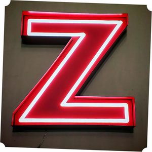 Lettres en relief 3D rétroéclairées par LED personnalisées, en acier inoxydable, pour devanture de magasin, logo d'entreprise, panneau métallique - Product Image 3