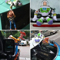 Figurines de dessins animés Toy Story – 5 styles de poupées Lola, Woody et Buzz Lightyear amusantes pour la décoration de toit de voiture