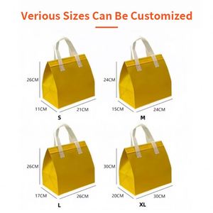 Sac isotherme solaire imperméable en gros avec feuille d'aluminium et motif lettres pour boulangeries et restaurants - Product Image 6