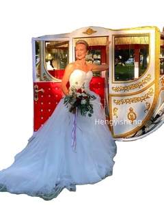 Carrosse blanche de mariage pour le transport touristique spécial Victoria Tourist Cart Wagon Bridal Cart Wagon - Product Image 2